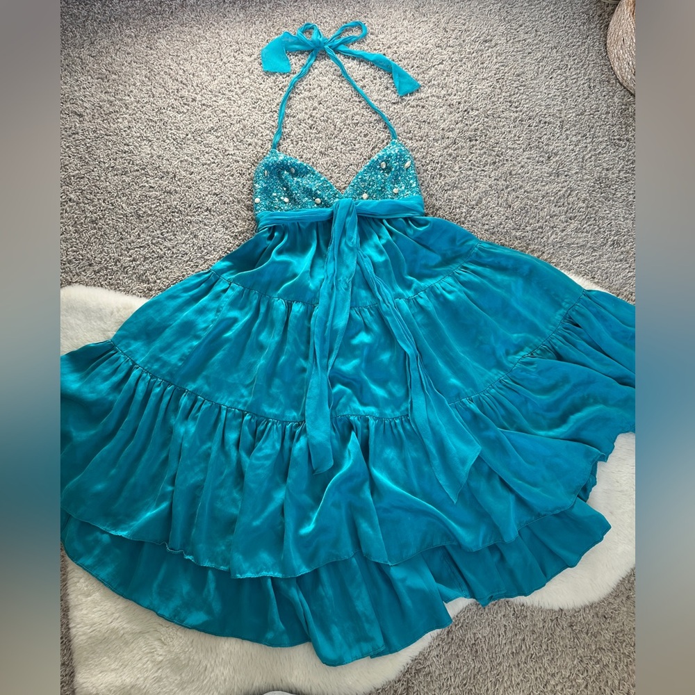 vintage 100% silk dress